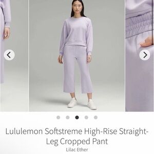 lululemon athletica Lilac Ether Cropped Pants NWT Sz 10